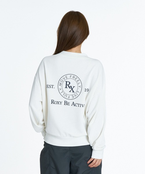 ROXY(ロキシー)の「ROXY FITNESS SIDEWALK PO サーモコントロール スウェットトップス /速乾/UVカット 【2026年秋冬モデル】/ロキシーバックプリントスウェット(スウェット・レディース・ブルー/オフホワイト/ブラック・SMALL/MEDIUM/LARGE)」の11枚目の写真