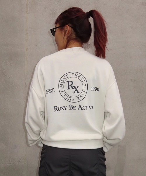 ROXY(ロキシー)の「ROXY FITNESS SIDEWALK PO サーモコントロール スウェットトップス /速乾/UVカット 【2026年秋冬モデル】/ロキシーバックプリントスウェット(スウェット・レディース・ブルー/オフホワイト/ブラック・SMALL/MEDIUM/LARGE)」の5枚目の写真