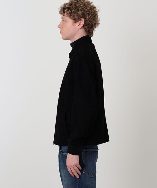 EMMETI(エンメティ)の「【別注】EMMETI JETI ラムスエード ジップアップブルゾン(ブルゾン・メンズ・グレイッシュベージュ/ブラック・M/S)」の6枚目の写真