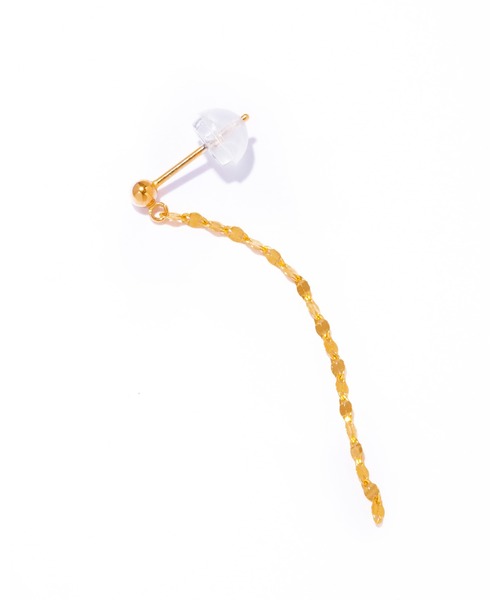 les bonbon(ルボンボン)の「【les bonbon】victoria petite pierce/ヴィクトリア プチ ピアス 10金 チェーン 華奢 揺れる(ピアス(両耳用)・レディース・イエローゴールド・FREE)」の5枚目の写真