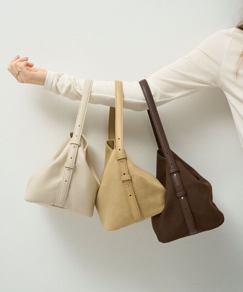 CAPRICIEUX LE'MAGE(カプリシューレマージュ)の「ミニワンハンドルバッグ(ハンドバッグ・レディース・ベージュ/ホワイト系その他/ブラウン・FREE)」の4枚目の写真