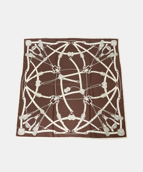 manipuri(マニプリ)の「<manipuri>SILK 88×88 スカーフ 26FW(バンダナ/スカーフ・レディース・ダークブラウン/マスタード/その他1・FREE)」の8枚目の写真