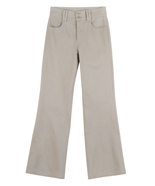 HIGH SCHOOL DISCO(ハイスクールディスコ)の「2ボタンポケットbootカットパンツ_ベージュ(その他パンツ・レディース・その他・SMALL/MEDIUM)」の2枚目の写真