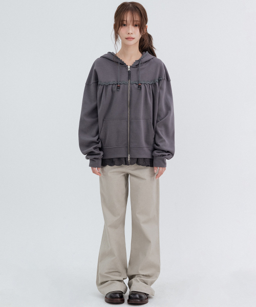 HIGH SCHOOL DISCO(ハイスクールディスコ)の「2ボタンポケットbootカットパンツ_ベージュ(その他パンツ・レディース・その他・SMALL/MEDIUM)」の5枚目の写真