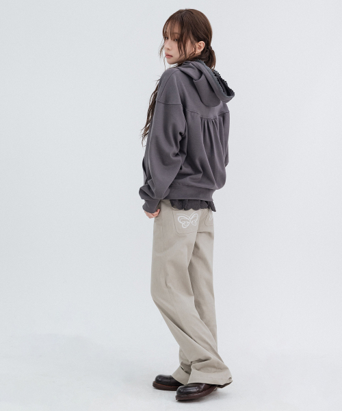 HIGH SCHOOL DISCO(ハイスクールディスコ)の「2ボタンポケットbootカットパンツ_ベージュ(その他パンツ・レディース・その他・SMALL/MEDIUM)」の7枚目の写真