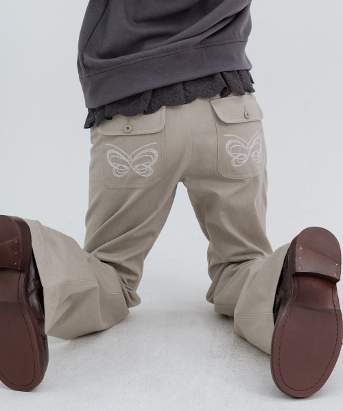 HIGH SCHOOL DISCO(ハイスクールディスコ)の「2ボタンポケットbootカットパンツ_ベージュ(その他パンツ・レディース・その他・SMALL/MEDIUM)」の11枚目の写真