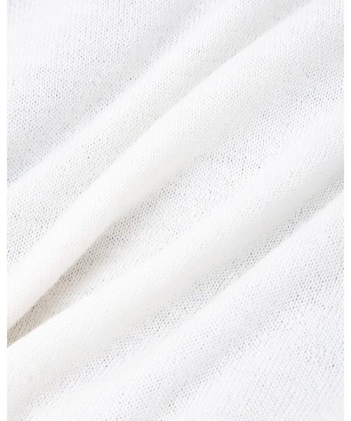 IRIS47（イリスフォーセブン）の「【IRIS 47】bare cashmere T-shirt/ベア カシミヤ ティーシャツ（Tシャツ/カットソー・レディース・ホワイト/ブラック/ダークグレー・FREE）」の9枚目の写真