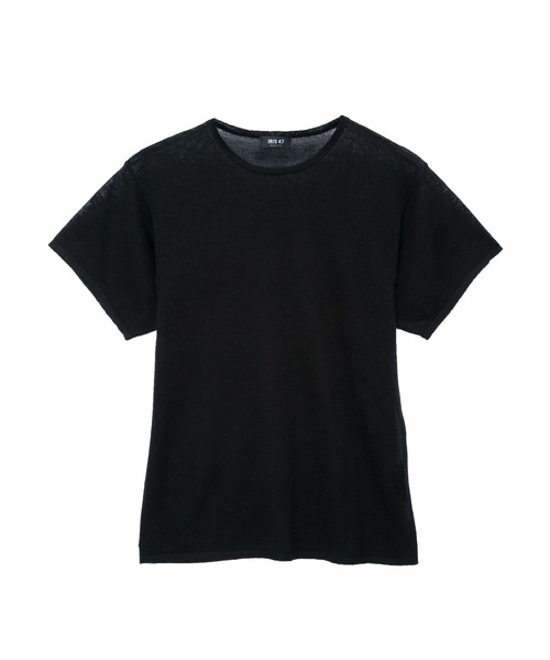 IRIS47（イリスフォーセブン）の「【IRIS 47】bare cashmere T-shirt/ベア カシミヤ ティーシャツ（Tシャツ/カットソー・レディース・ホワイト/ブラック/ダークグレー・FREE）」の10枚目の写真