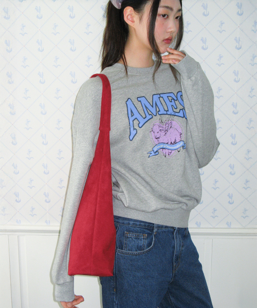 AMESWORLDWIDE（アメスワールドワイド）の「CLASSIC SUEDE SHOULDER BAG RED（ショルダーバッグ・レディース・その他・FREE）」の4枚目の写真
