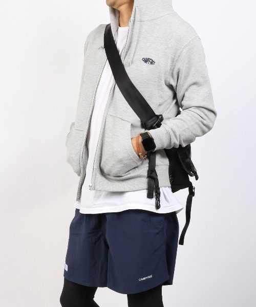 CAMPFREE（キャンプフリー）の「[キャンプフリー] CAMPFREE 8.4oz 裏毛ワンポイント刺繍ジップパーカー（パーカー・メンズ・ブラック/ネイビー/杢グレー・S/2XL/L/M/XL）」の16枚目の写真