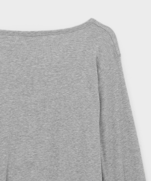 BLACKUP（ブラックアップ）の「[MADE] ルーベインワンショルダーウォーマースリーブT（Tシャツ/カットソー・レディース・チャコール/グレー・FREE）」の8枚目の写真