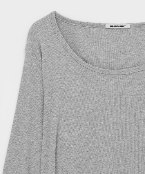 BLACKUP（ブラックアップ）の「[MADE] ルーベインワンショルダーウォーマースリーブT（Tシャツ/カットソー・レディース・チャコール/グレー・FREE）」の7枚目の写真