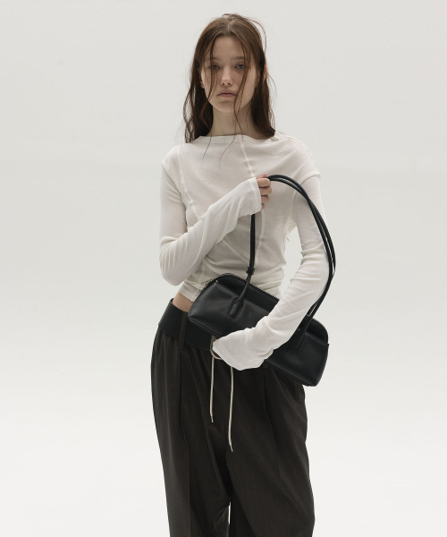 LCDC TM(エルシーディーシーティーエム)の「DOUBLE SHOULDER BAG (BLACK)(ショルダーバッグ・レディース・その他・OS)」の6枚目の写真