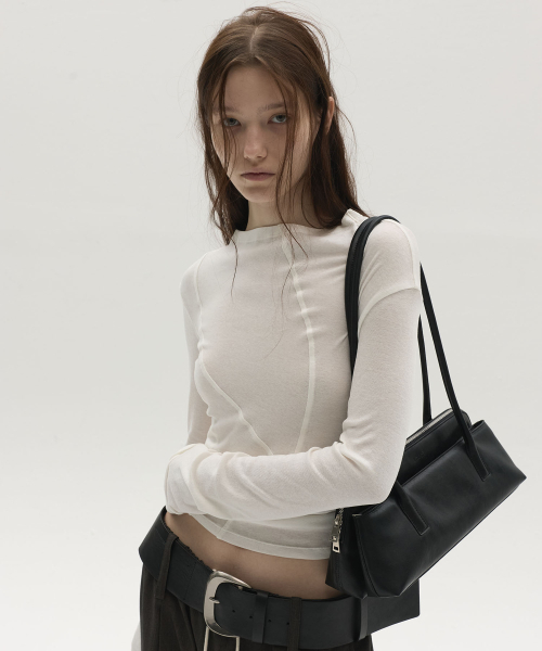 LCDC TM(エルシーディーシーティーエム)の「DOUBLE SHOULDER BAG (BLACK)(ショルダーバッグ・レディース・その他・OS)」の7枚目の写真