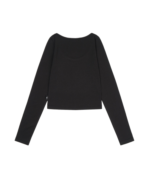 GILAARCHIVE（ギラアーカイブ）の「USA STAR CROP LONG SLEEVE_BLACK（Tシャツ/カットソー・レディース・その他・FREE）」の5枚目の写真