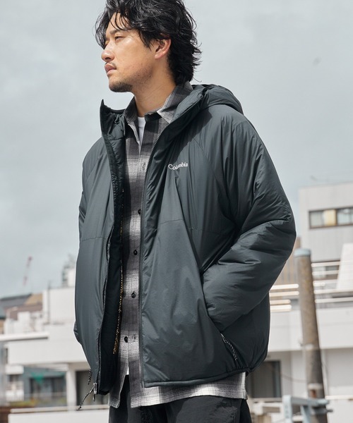 Columbia(コロンビア)の「Columbia/コロンビア ホープパインズフォレスト III ジャケット アウトドア キャンプ アウター フード 防寒 撥水 軽量 ダブルジップ メンズ レディース 2026秋冬 秋服 冬服(ブルゾン・メンズ・ブラック・M/L/XL)」の4枚目の写真