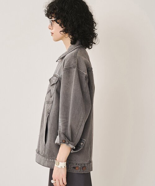 Whim Gazette(ウィムガゼット)の「【Wrangler】デニムGジャン/セットアップ可(デニムジャケット・レディース・ブラック/ブルー・FREE)」の18枚目の写真