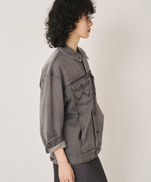 Whim Gazette(ウィムガゼット)の「【Wrangler】デニムGジャン/セットアップ可(デニムジャケット・レディース・ブラック/ブルー・FREE)」の22枚目の写真
