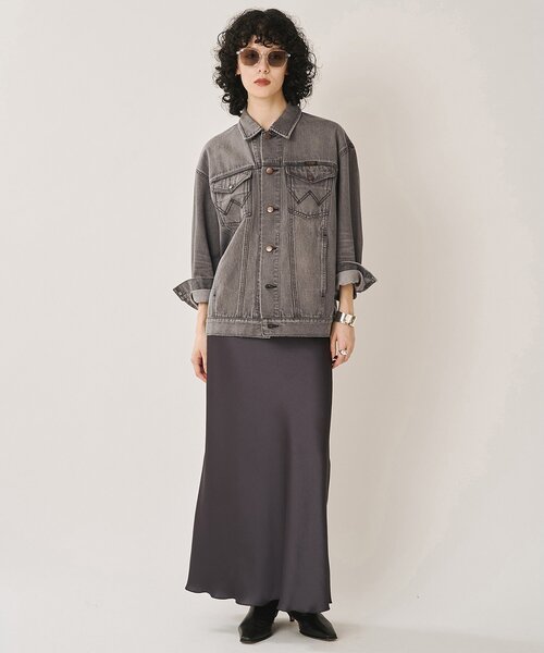 Whim Gazette(ウィムガゼット)の「【Wrangler】デニムGジャン/セットアップ可(デニムジャケット・レディース・ブラック/ブルー・FREE)」の16枚目の写真