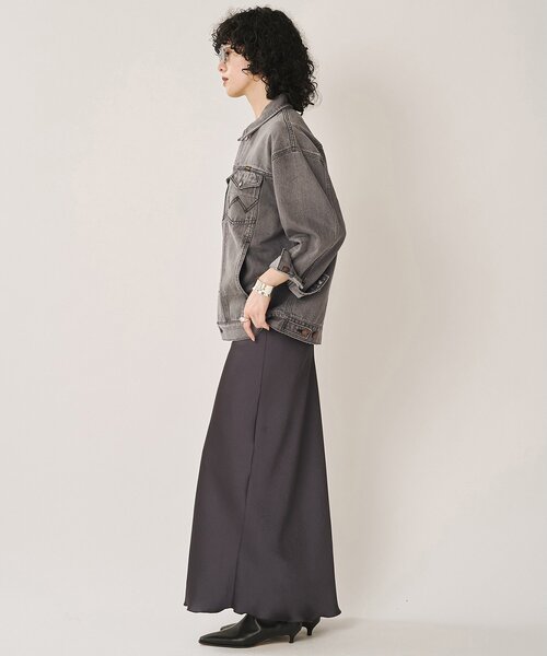 Whim Gazette(ウィムガゼット)の「【Wrangler】デニムGジャン/セットアップ可(デニムジャケット・レディース・ブラック/ブルー・FREE)」の19枚目の写真