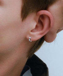【silver925】Curve Hoop Pierce 10mm / カーブフープピアス10mm