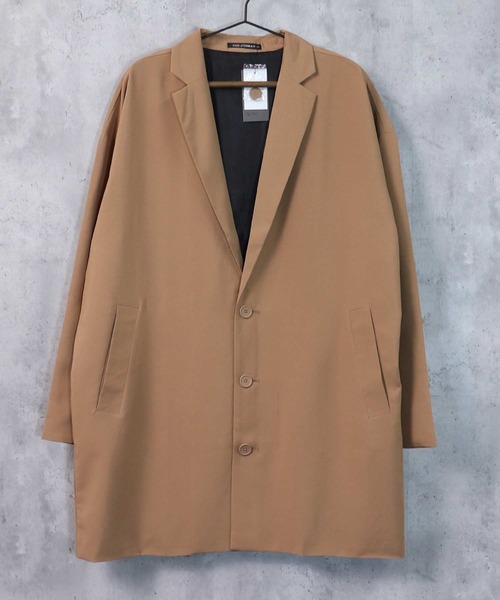 SHISKY(シスキー)の「メンズ シャツコート(チェスターコート・メンズ・ネイビー/キャメル/ブラック・M/L)」の3枚目の写真