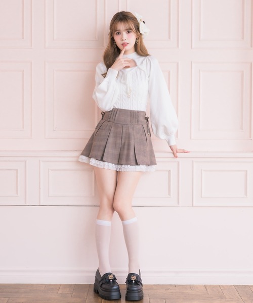 couture BY ROJITA(クチュールバイロジータ)の「【セットアップ対応】タックプリーツミニスカパン(スカート・レディース・ブラック/グレー/ブラウン・FREE)」の21枚目の写真