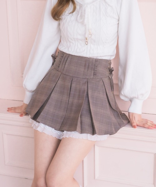 couture BY ROJITA(クチュールバイロジータ)の「【セットアップ対応】タックプリーツミニスカパン(スカート・レディース・ブラック/グレー/ブラウン・FREE)」の12枚目の写真