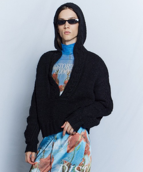 MAISON SPECIAL(メゾンスペシャル)の「【26WINTER PRE-ORDER】DISTORETED BLOOM Logo Sheer Top/DISTORETED BLOOMロゴシアートップ(Tシャツ/カットソー・レディース・ピンク/イエロー/ブルー・FREE)」の14枚目の写真