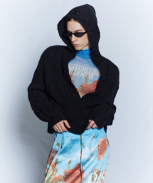 MAISON SPECIAL(メゾンスペシャル)の「【26WINTER PRE-ORDER】DISTORETED BLOOM Logo Sheer Top/DISTORETED BLOOMロゴシアートップ(Tシャツ/カットソー・レディース・ピンク/イエロー/ブルー・FREE)」の15枚目の写真