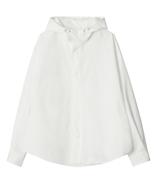NIGHTWORKDEPT（ナイトワークデプト）の「City Hooded Shirt Jacket_2 Colors（ナイロンジャケット・レディース・ブラック/レッド・SMALL/MEDIUM）」の7枚目の写真
