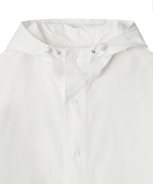 NIGHTWORKDEPT（ナイトワークデプト）の「City Hooded Shirt Jacket_2 Colors（ナイロンジャケット・レディース・ブラック/レッド・SMALL/MEDIUM）」の9枚目の写真