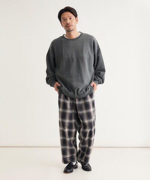 BACK NUMBER(バックナンバー)の「《ウエストゴム》TRヘリンボンチェックパンツ(その他パンツ・メンズ・ブラック系/ダークブラウン系・04/06/05)」の7枚目の写真