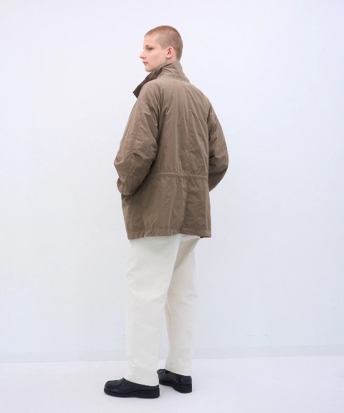 ATON（エイトン）の「【ATON】AIR WEATHER SHORT MODS COAT（モッズコート・メンズ・ブラック/キャメル・6/4/2）」の11枚目の写真
