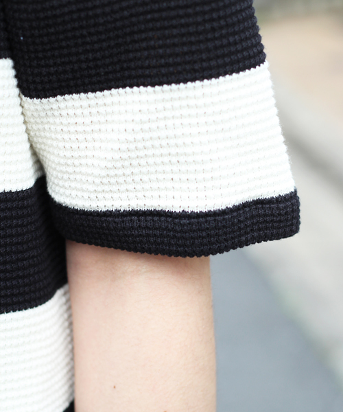 schott（ショット）の「Schott/ショット/THERMAL KNIT BORDER T SHIRT