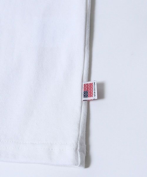 coen（コーエン）の「USAコットンクルーネックポケットTシャツ●（Tシャツ/カットソー・メンズ・オリーブ/ネイビー/ブラック/ホワイト/ベージュ/ライトブルー・SMALL/X-LARGE/MEDIUM/LARGE）」の12枚目の写真