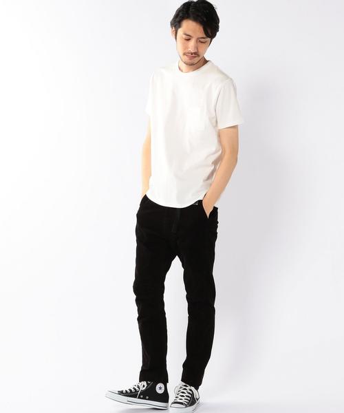 coen（コーエン）の「USAコットンクルーネックポケットTシャツ●（Tシャツ/カットソー・メンズ・オリーブ/ネイビー/ブラック/ホワイト/ベージュ/ライトブルー・SMALL/X-LARGE/MEDIUM/LARGE）」の20枚目の写真