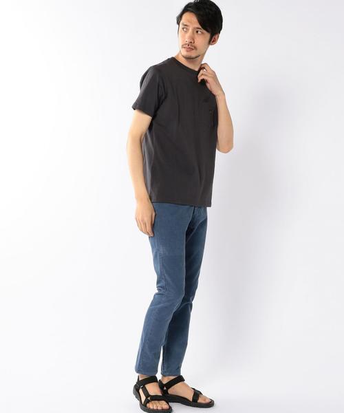 coen（コーエン）の「USAコットンクルーネックポケットTシャツ●（Tシャツ/カットソー・メンズ・オリーブ/ネイビー/ブラック/ホワイト/ベージュ/ライトブルー・SMALL/X-LARGE/MEDIUM/LARGE）」の22枚目の写真