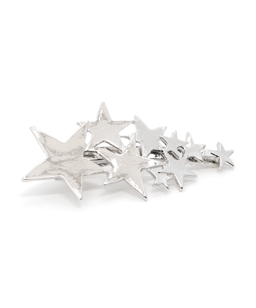 PLAIN CLOTHING（プレーンクロージング）の「人気クリップ再入荷！！ランダムメタルスターヘアクリップ（バレッタ/ヘアクリップ・レディース・シルバー/ゴールド・FREE）」の6枚目の写真