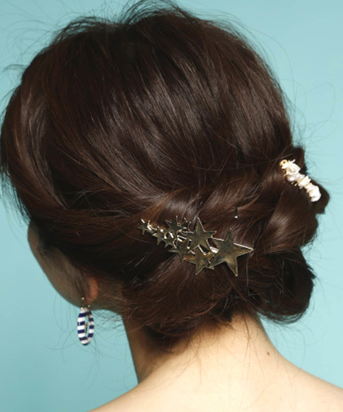PLAIN CLOTHING（プレーンクロージング）の「人気クリップ再入荷！！ランダムメタルスターヘアクリップ（バレッタ/ヘアクリップ・レディース・シルバー/ゴールド・FREE）」の9枚目の写真