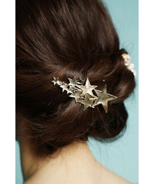 PLAIN CLOTHING（プレーンクロージング）の「人気クリップ再入荷！！ランダムメタルスターヘアクリップ（バレッタ/ヘアクリップ・レディース・シルバー/ゴールド・FREE）」の11枚目の写真