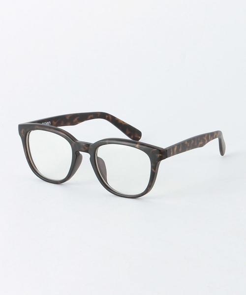 coen(コーエン)の「ウェリントンクリアレンズメガネ2(メガネ・メンズ・ホワイト/ブラック/ブラウン・フリー)」の3枚目の写真