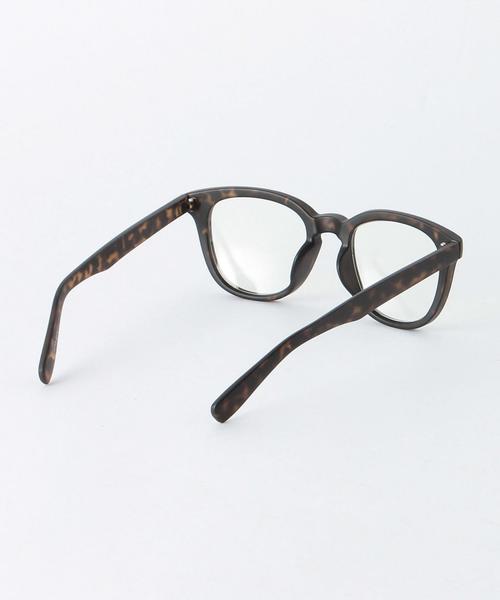 coen(コーエン)の「ウェリントンクリアレンズメガネ2(メガネ・メンズ・ホワイト/ブラック/ブラウン・フリー)」の5枚目の写真
