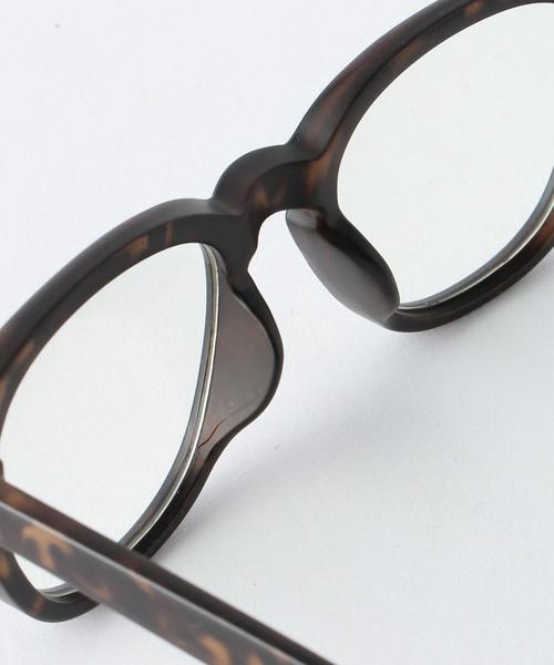 coen(コーエン)の「ウェリントンクリアレンズメガネ2(メガネ・メンズ・ホワイト/ブラック/ブラウン・フリー)」の6枚目の写真