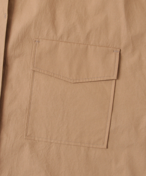 URBAN RESEARCH（アーバンリサーチ）の「UR ポケット付オーバーシャツワンピース（ワンピース・レディース・ブラック/モカ・FREE）」の14枚目の写真