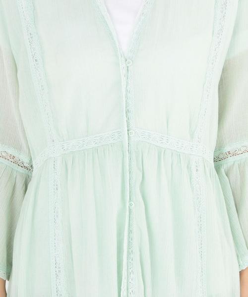 Another Edition（アナザーエディション）の「ガーゼヨウリュウレースロング/AEBC ガーゼヨウリュウLACE LONG◆（カーディガン/ボレロ・レディース・オフホワイト/レッド/ライム・FREE）」の19枚目の写真