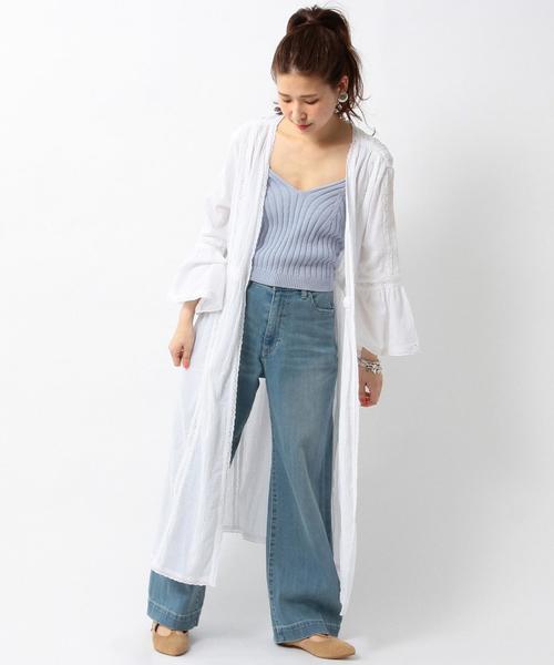 Another Edition（アナザーエディション）の「ガーゼヨウリュウレースロング/AEBC ガーゼヨウリュウLACE LONG◆（カーディガン/ボレロ・レディース・オフホワイト/レッド/ライム・FREE）」の18枚目の写真