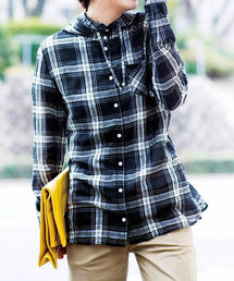 IEDIT | 【UVカット80%以上】IEDIT LABO さらりUV対策!くしゅっとやわらか素材のシャツパーカー(パーカー)