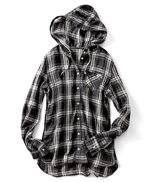 IEDIT（イディット）の「【UVカット８０％以上】ＩＥＤＩＴ　ＬＡＢＯ　さらりＵＶ対策！くしゅっとやわらか素材のシャツパーカー　  （パーカー・レディース・ブラック系その他/ネイビー・MEDIUM/X-LARGE/XX-LARGE/LARGE/SMALL）」の16枚目の写真