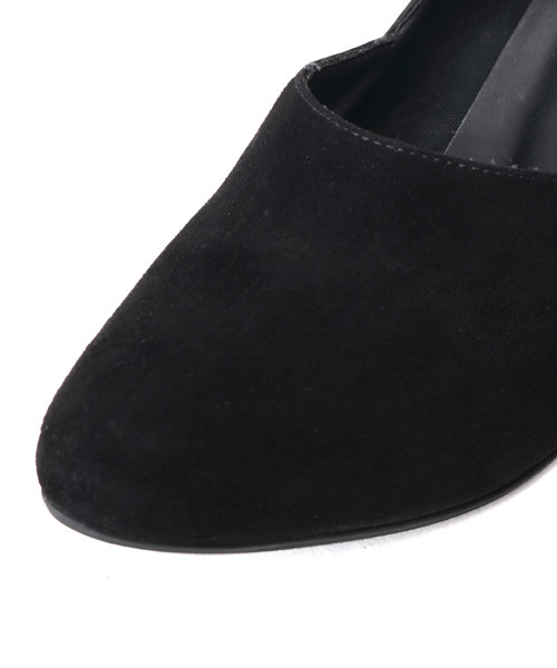 coca(ANDEX shoes product)(コカ)の「coca/コカ 甲深パンプス シューティ 本革切り替え 太めヒール 416014(パンプス・レディース・ブラック/グリーン/ベージュ・22.5cm/24.0cm/22.0cm/23.5cm/24.5cm/23.0cm)」の6枚目の写真